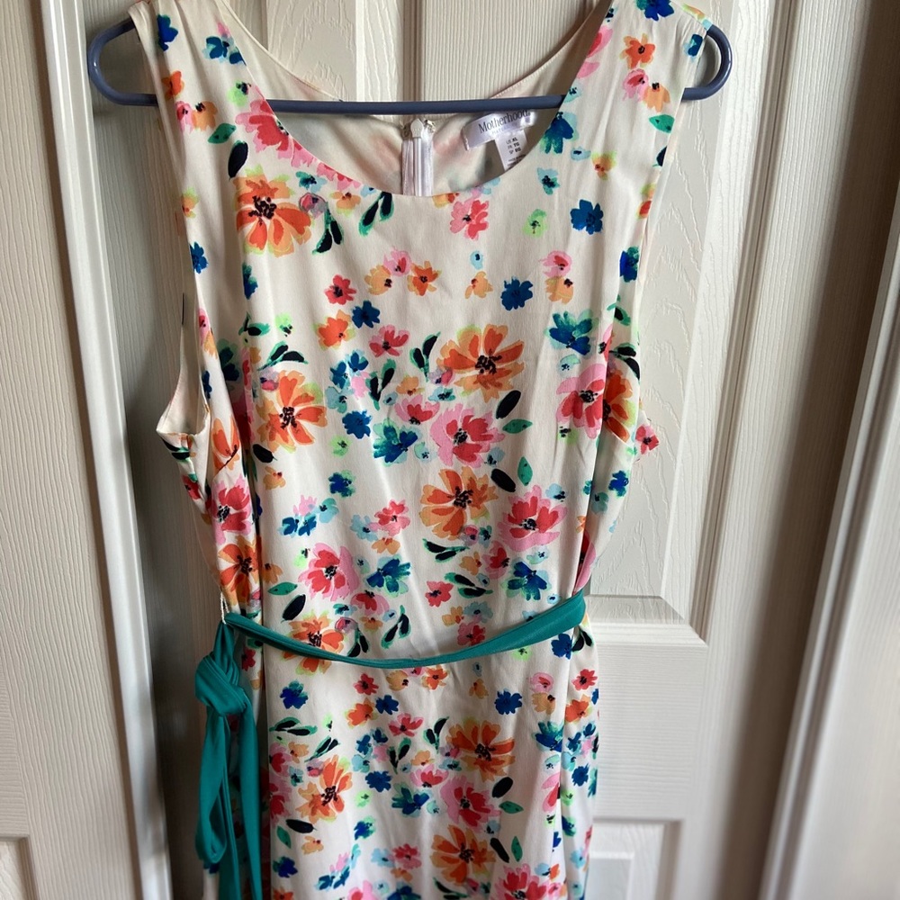 Floral Dress with Sash